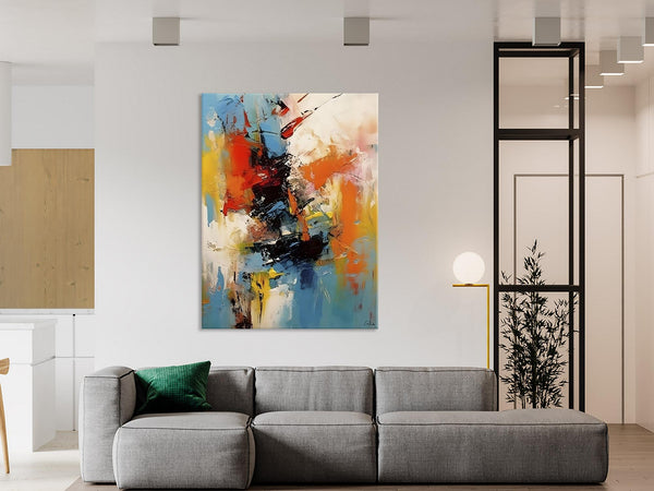 Hand Painted Acrylic Painting, Modern Contemporary Artwork, Original Wall Art Painting for Living Room, Acrylic Paintings for Dining Room-artworkcanvas