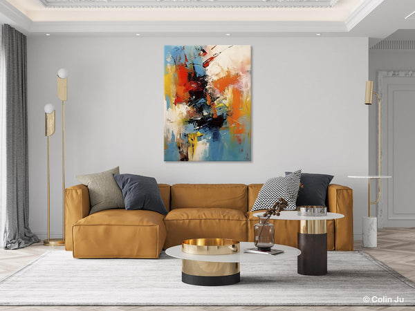 Hand Painted Acrylic Painting, Modern Contemporary Artwork, Original Wall Art Painting for Living Room, Acrylic Paintings for Dining Room-artworkcanvas
