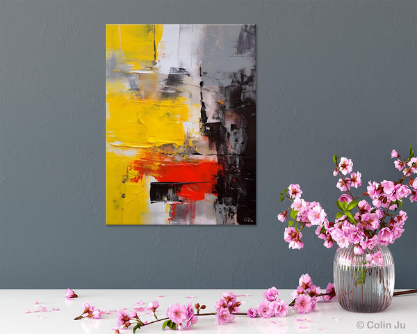 Simple Wall Art Paintings, Living Room Modern Wall Art, Original Contemporary Art, Acrylic Canvas Painting, Large Painting Behind Sofa-artworkcanvas