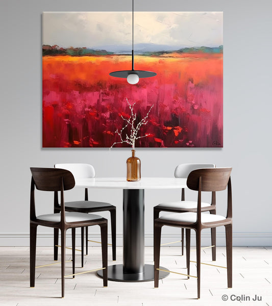 Landscape Paintings for Living Room, Landscape Canvas Paintings, Abstract Landscape Paintings, Original Modern Wall Art, Hand Painted Canvas Art-artworkcanvas