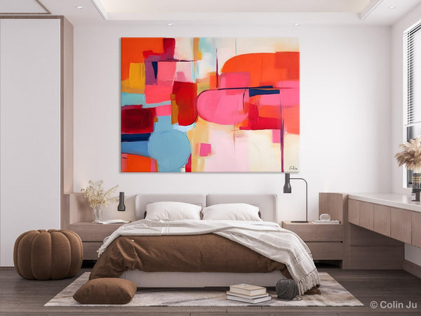 Acrylic Paintings Behind Sofa, Abstract Paintings for Bedroom, Original Hand Painted Canvas Art, Contemporary Canvas Wall Art, Buy Paintings Online-artworkcanvas