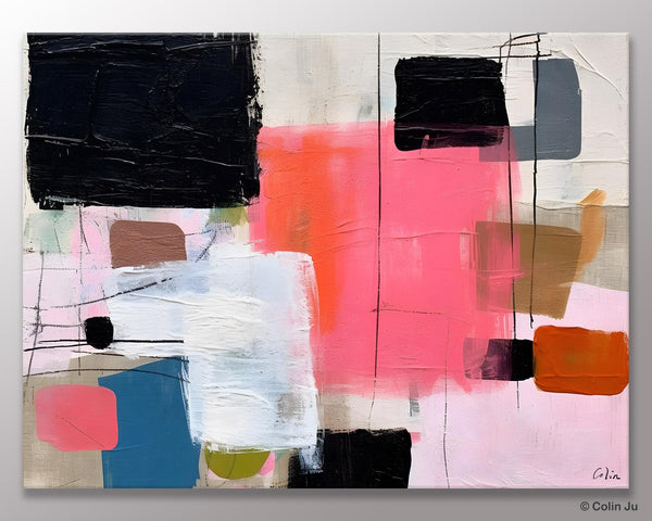 Contemporary Abstract Art, Bedroom Canvas Art Ideas, Simple Modern Art, Large Original Paintings for Sale, Buy Large Paintings Online-artworkcanvas