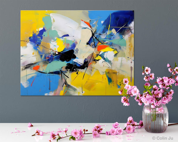 Living Room Wall Art Ideas, Original Modern Wall Art Paintings, Modern Paintings for Bedroom, Buy Paintings Online, Oversized Canvas Painting for Sale-artworkcanvas