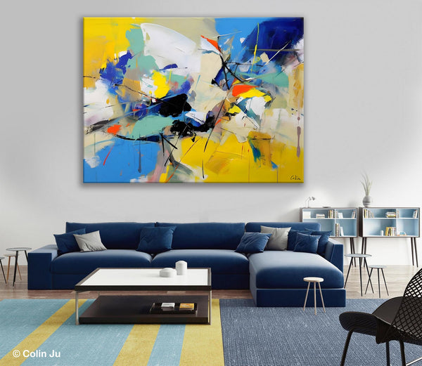 Living Room Wall Art Ideas, Original Modern Wall Art Paintings, Modern Paintings for Bedroom, Buy Paintings Online, Oversized Canvas Painting for Sale-artworkcanvas