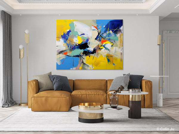 Living Room Wall Art Ideas, Original Modern Wall Art Paintings, Modern Paintings for Bedroom, Buy Paintings Online, Oversized Canvas Painting for Sale-artworkcanvas