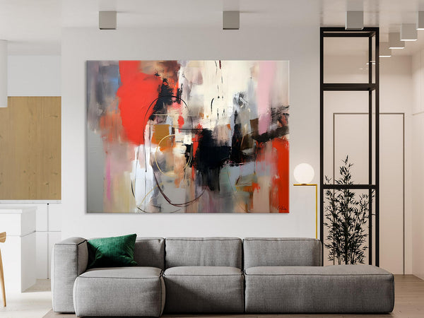 Large Wall Art Paintings Behind Sofa, Acrylic Paintings on Canvas, Original Acrylic Paintings, Modern Canvas Paintings, Hand Painted Canvas Art-artworkcanvas