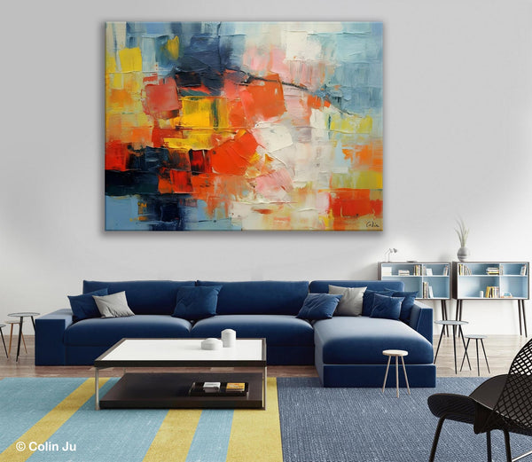 Simple Abstract Painting for Dining Room, Modern Paintings for Living Room, Original Contemporary Modern Art Paintings, Bedroom Wall Art Ideas-artworkcanvas