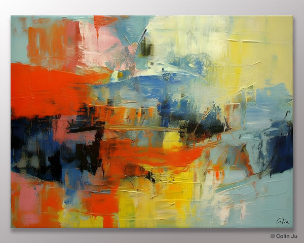 Modern Canvas Painting, Living Room Wall Art Ideas, Buy Abstract Art Online, Heavy Texture Art, Original Acrylic Painting on Canvas-artworkcanvas
