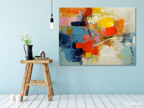 Abstract Acrylic Paintings for Living Room, Original Modern Contemporary Artwork, Buy Paintings Online, Oversized Canvas Artwork-artworkcanvas