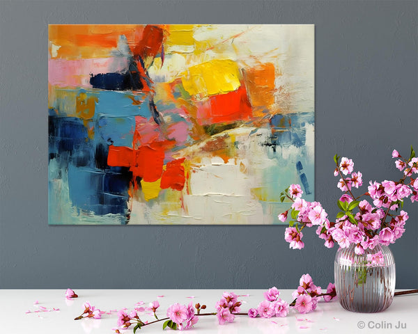 Abstract Acrylic Paintings for Living Room, Original Modern Contemporary Artwork, Buy Paintings Online, Oversized Canvas Artwork-artworkcanvas