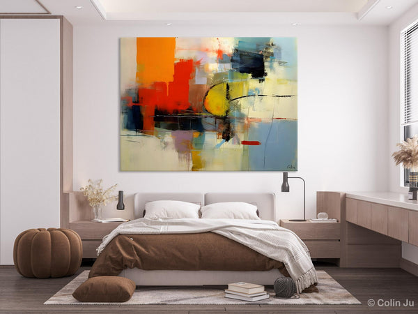 Acrylic Painting for Bedroom, Modern Canvas Painting, Palette Knife Artwork, Original Abstract Acrylic Paintings, Hand Painted Canvas Art-artworkcanvas