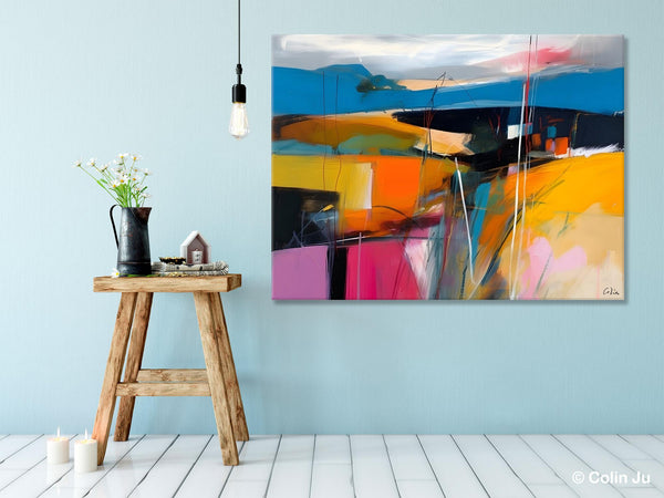 Large Painting on Canvas, Buy Large Paintings Online, Simple Modern Art, Original Contemporary Abstract Art, Bedroom Canvas Painting Ideas-artworkcanvas
