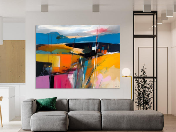 Large Painting on Canvas, Buy Large Paintings Online, Simple Modern Art, Original Contemporary Abstract Art, Bedroom Canvas Painting Ideas-artworkcanvas