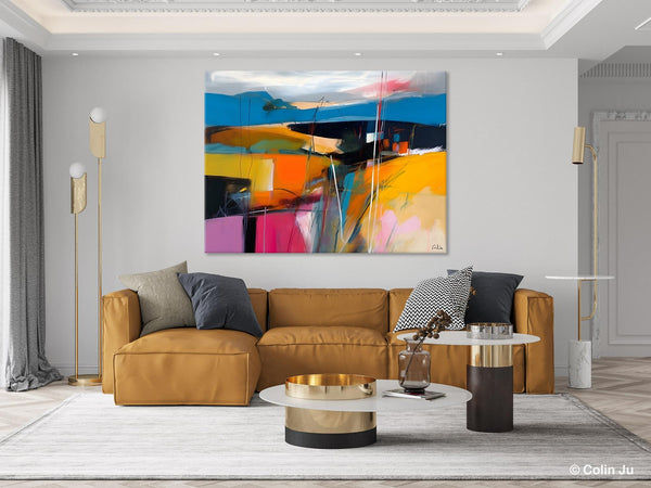 Large Painting on Canvas, Buy Large Paintings Online, Simple Modern Art, Original Contemporary Abstract Art, Bedroom Canvas Painting Ideas-artworkcanvas