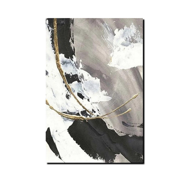 Large Paintings for Living Room, Black Acrylic Paintings, Buy Art Online, Modern Wall Art Ideas, Contemporary Canvas Paintings-artworkcanvas