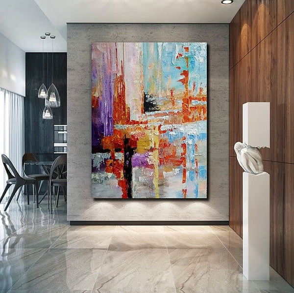 Simple Modern Art, Extra Large Wall Art Paintings, Simple Abstract Painting, Large Paintings for Bedroom-artworkcanvas