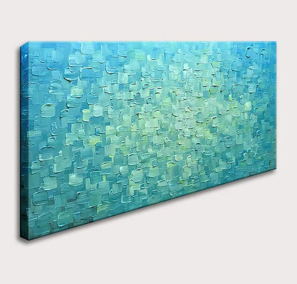Modern Paintings for Living Room, Large Acrylic Paintings for Bedroom, Simple Wall Art Paintings, Impasto Artwork, Blue Abstract Paintings-artworkcanvas