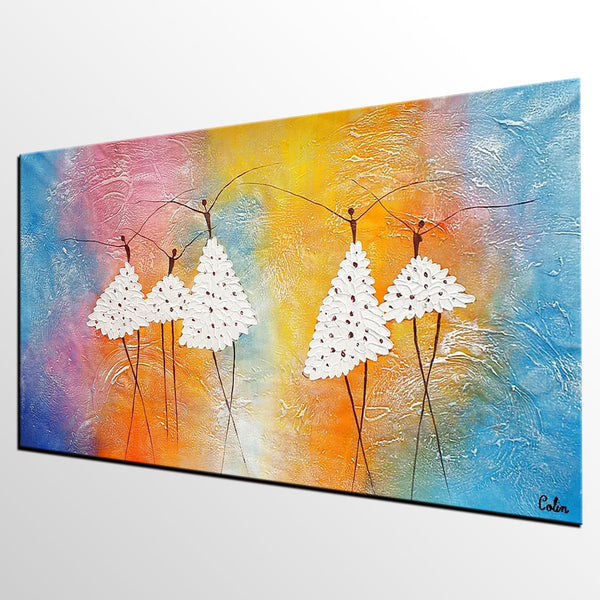 Modern Painting, Abstract Canvas Painting, Acrylic Canvas Painting, Ballet Dancer Painting, Wall Art Painting, Bedroom Canvas Paintings-artworkcanvas