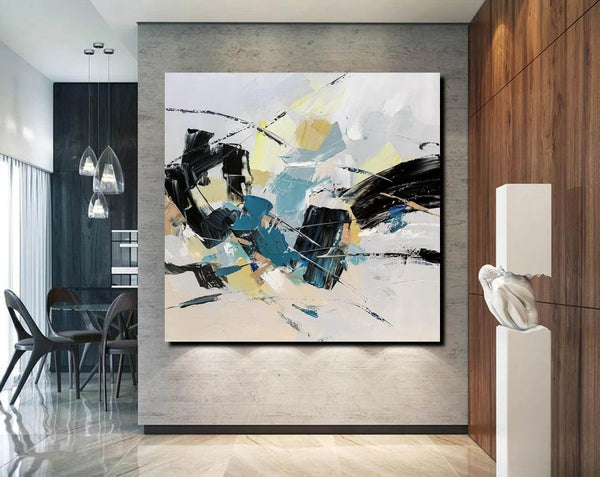 Bedroom Abstract Paintings, Simple Modern Paintings, Abstract Contemporary Art, Large Painting for Sale, Hand Painted Canvas Art-artworkcanvas