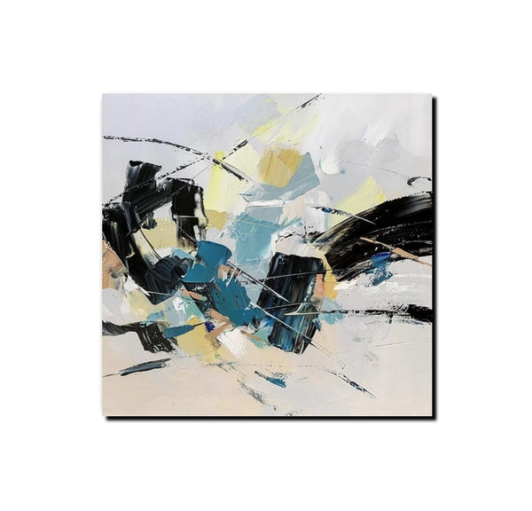 Bedroom Abstract Paintings, Simple Modern Paintings, Abstract Contemporary Art, Large Painting for Sale, Hand Painted Canvas Art-artworkcanvas