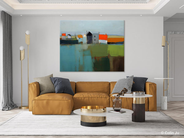 Abstract Landscape Paintings, Extra Large Canvas Painting for Living Room, Large Original Abstract Wall Art, Contemporary Acrylic Paintings-artworkcanvas
