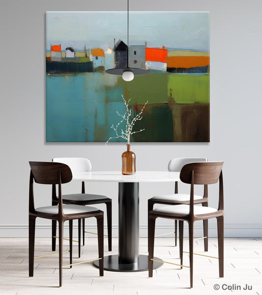 Abstract Landscape Paintings, Extra Large Canvas Painting for Living Room, Large Original Abstract Wall Art, Contemporary Acrylic Paintings-artworkcanvas