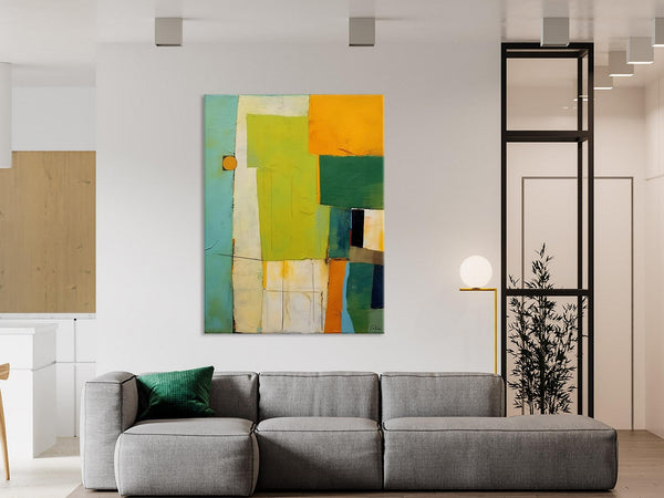 Simple Modern Wall Art, Oversized Contemporary Acrylic Paintings, Extra Large Canvas Painting for Living Room, Original Abstract Paintings-artworkcanvas