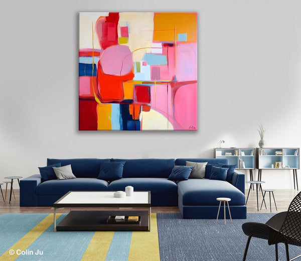 Ultra Modern Acrylic Paintings, Abstract Painting for Bedroom, Original Modern Wall Art Paintings, Oversized Contemporary Canvas Paintings-artworkcanvas