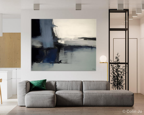 Abstract Painting for Bedroom, Large Original Abstract Art, Contemporary Acrylic Paintings, Abstract Painting on Canvas, Simple Wall Art-artworkcanvas