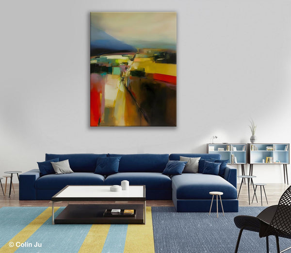 Abstract Landscape Artwork, Landscape Painting on Canvas, Contemporary Wall Art Paintings, Extra Large Original Art, Hand Painted Canvas Art-artworkcanvas