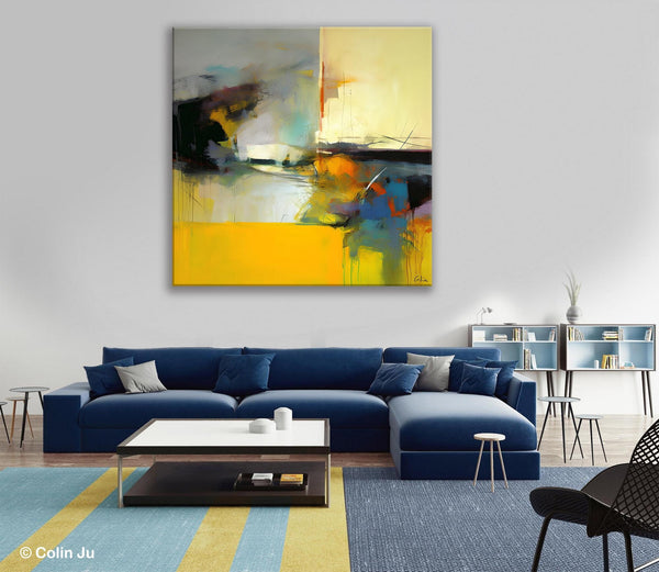 Simple Modern Acrylic Artwork, Modern Canvas Paintings, Large Abstract Art for Bedroom, Original Abstract Wall Art, Contemporary Canvas Art-artworkcanvas