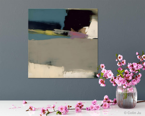 Abstract Wall Art for Bedroom, Original Modern Acrylic Artwork, Modern Canvas Art Paintings, Extra Large Abstract Paintings for Dining Room-artworkcanvas