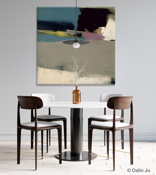 Abstract Wall Art for Bedroom, Original Modern Acrylic Artwork, Modern Canvas Art Paintings, Extra Large Abstract Paintings for Dining Room-artworkcanvas
