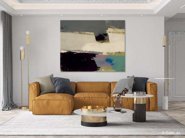 Abstract Landscape Paintings, Modern Wall Art for Living Room, Landscape Acrylic Paintings, Original Abstract Abstract Painting on Canvas-artworkcanvas