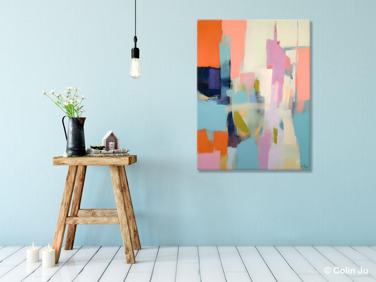 Large Modern Canvas Art for Bedroom, Original Wall Art Paintings, Larg