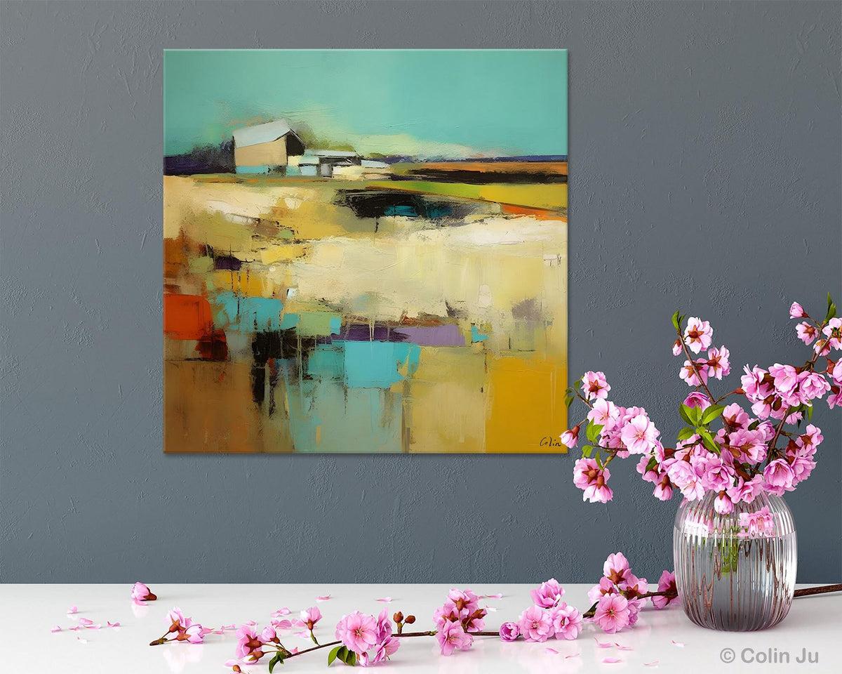 Large Landscape Canvas Paintings, Hand Painted Canvas Art, Landscape A