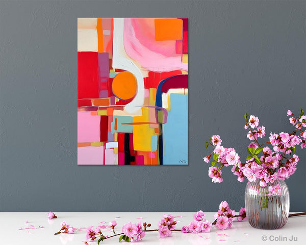 Simple Modern Wall Art, Oversized Contemporary Canvas Art, Original Abstract Paintings, Extra Large Acrylic Painting for Living Room-artworkcanvas