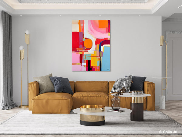 Simple Modern Wall Art, Oversized Contemporary Canvas Art, Original Abstract Paintings, Extra Large Acrylic Painting for Living Room-artworkcanvas
