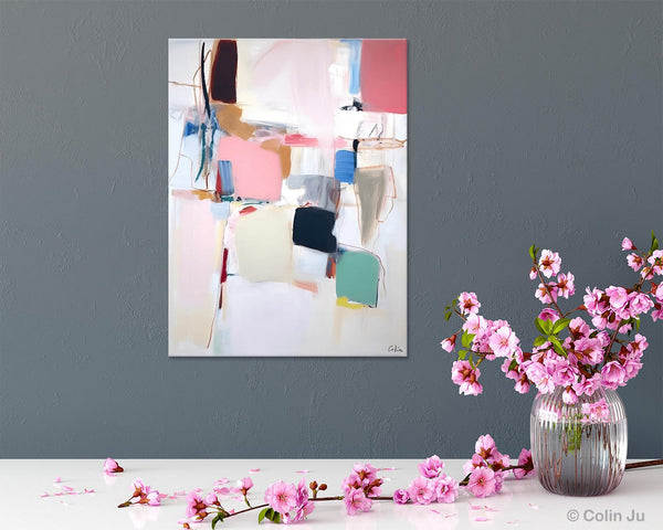 Abstract Painting on Canvas, Contemporary Acrylic Paintings, Extra Large Canvas Painting for Bedroom, Original Abstract Wall Art for Sale-artworkcanvas