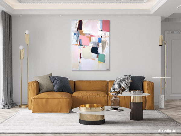 Abstract Painting on Canvas, Contemporary Acrylic Paintings, Extra Large Canvas Painting for Bedroom, Original Abstract Wall Art for Sale-artworkcanvas