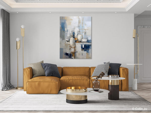Oversized Contemporary Acrylic Paintings, Modern Abstract Paintings, Original Canvas Wall Art, Extra Large Canvas Painting for Living Room-artworkcanvas