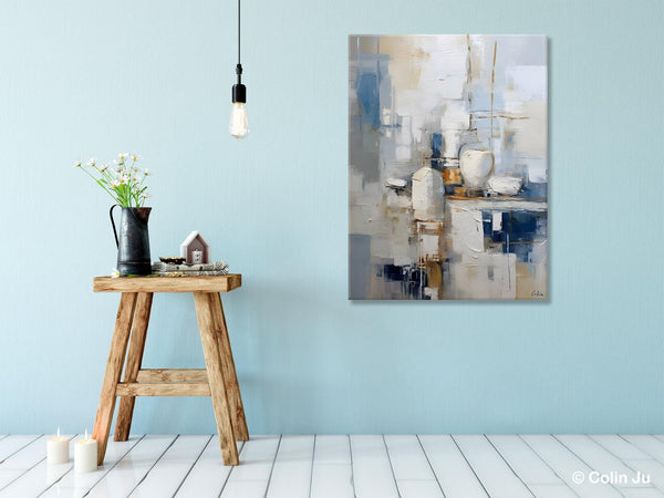 Oversized Contemporary Acrylic Paintings, Modern Abstract Paintings, Original Canvas Wall Art, Extra Large Canvas Painting for Living Room-artworkcanvas