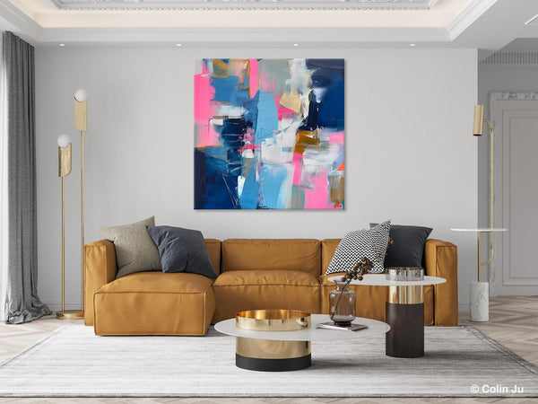 Canvas Art, Original Modern Wall Art, Modern Acrylic Artwork, Modern Canvas Paintings, Contemporary Large Abstract Painting for Dining Room-artworkcanvas
