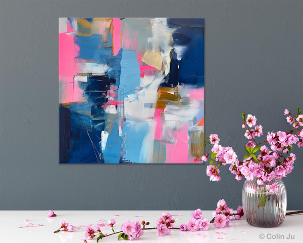 Canvas Art, Original Modern Wall Art, Modern Acrylic Artwork, Modern Canvas Paintings, Contemporary Large Abstract Painting for Dining Room-artworkcanvas