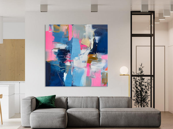 Canvas Art, Original Modern Wall Art, Modern Acrylic Artwork, Modern Canvas Paintings, Contemporary Large Abstract Painting for Dining Room-artworkcanvas