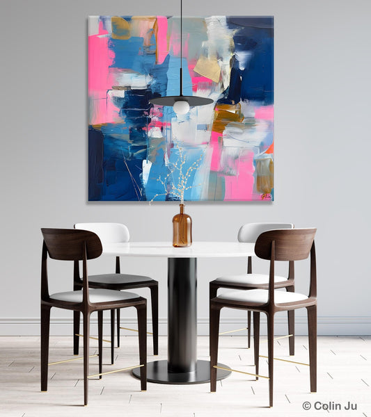 Canvas Art, Original Modern Wall Art, Modern Acrylic Artwork, Modern Canvas Paintings, Contemporary Large Abstract Painting for Dining Room-artworkcanvas