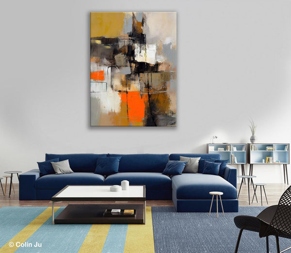 Acrylic Painting on Canvas, Modern Paintings, Extra Large Paintings for Dining Room, Large Contemporary Wall Art, Original Abstract Painting-artworkcanvas