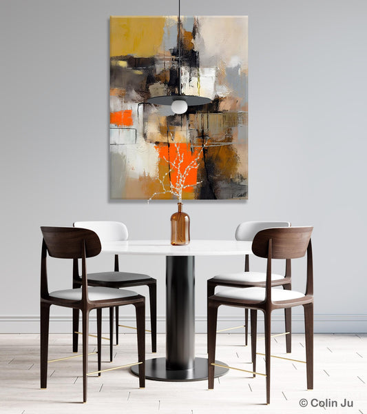 Acrylic Painting on Canvas, Modern Paintings, Extra Large Paintings for Dining Room, Large Contemporary Wall Art, Original Abstract Painting-artworkcanvas