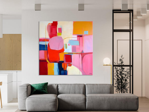 Ultra Modern Acrylic Paintings, Abstract Painting for Bedroom, Original Modern Wall Art Paintings, Oversized Contemporary Canvas Paintings-artworkcanvas