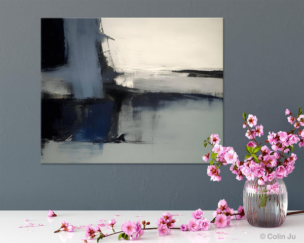 Abstract Painting for Bedroom, Large Original Abstract Art, Contemporary Acrylic Paintings, Abstract Painting on Canvas, Simple Wall Art-artworkcanvas